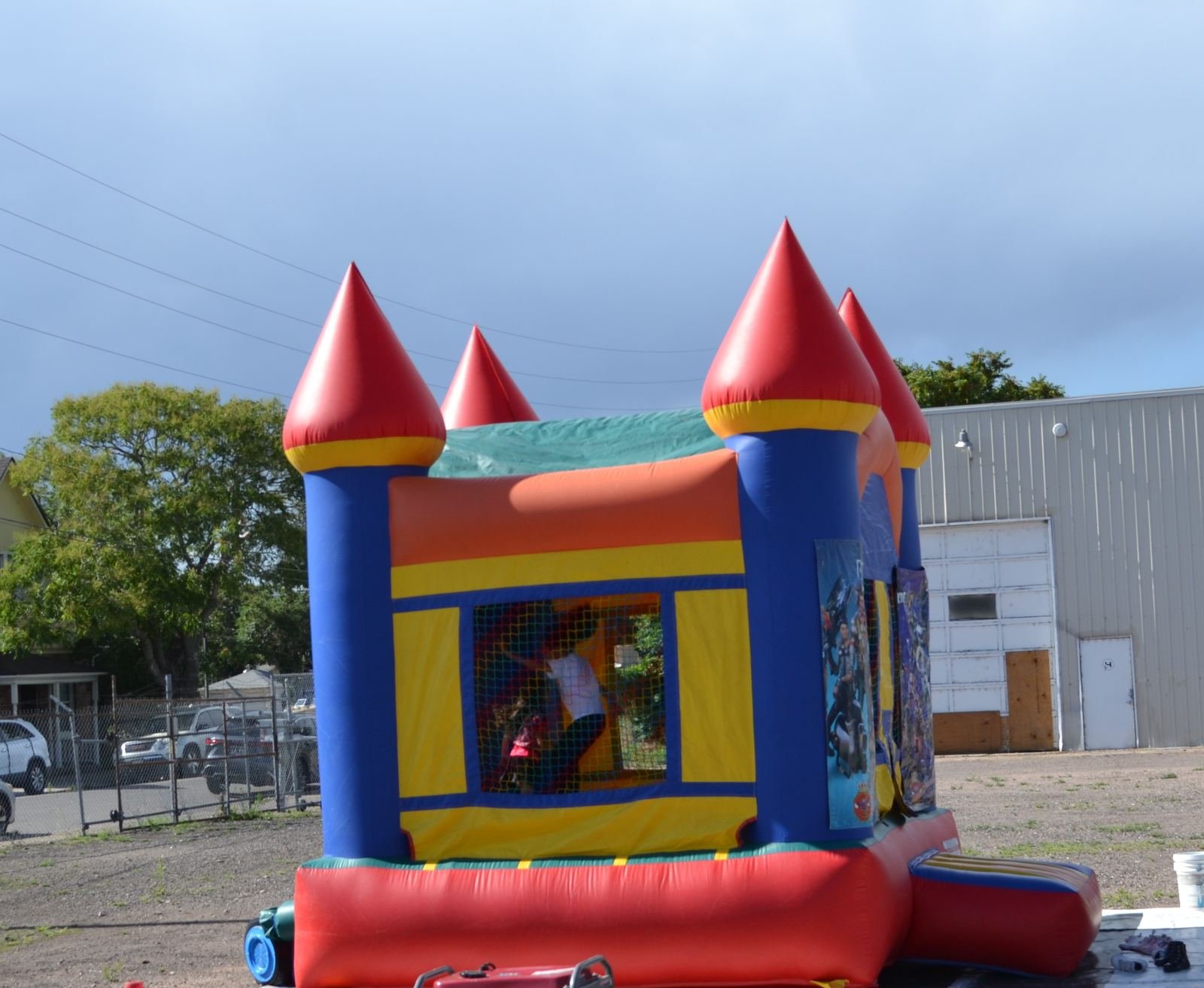 Bounce house for kids at La Fresca Fest